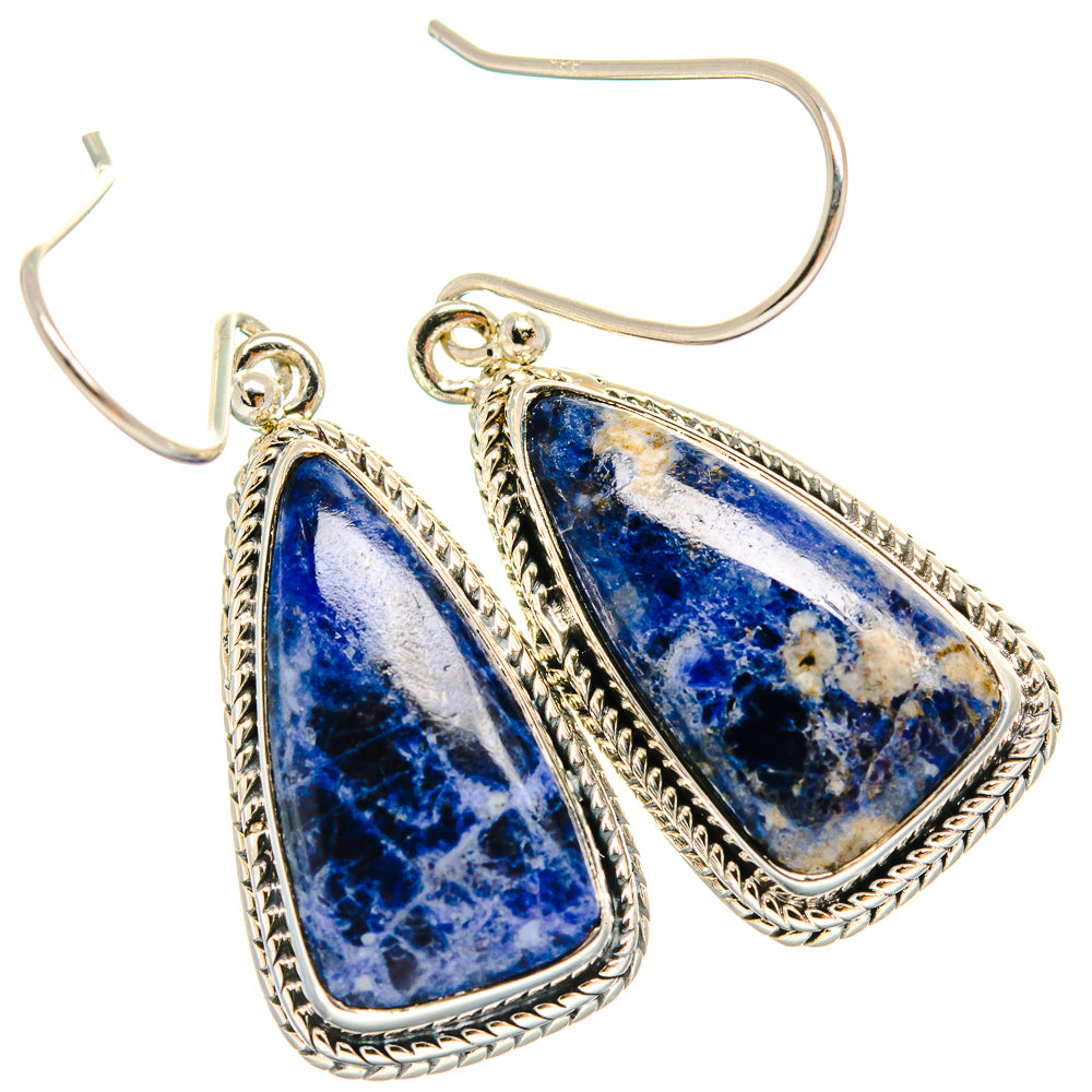 Sodalite Earrings handcrafted by Ana Silver Co - EARR425756 - Photo 2