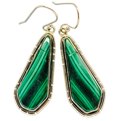 Malachite Earrings handcrafted by Ana Silver Co - EARR425760 - Photo 2