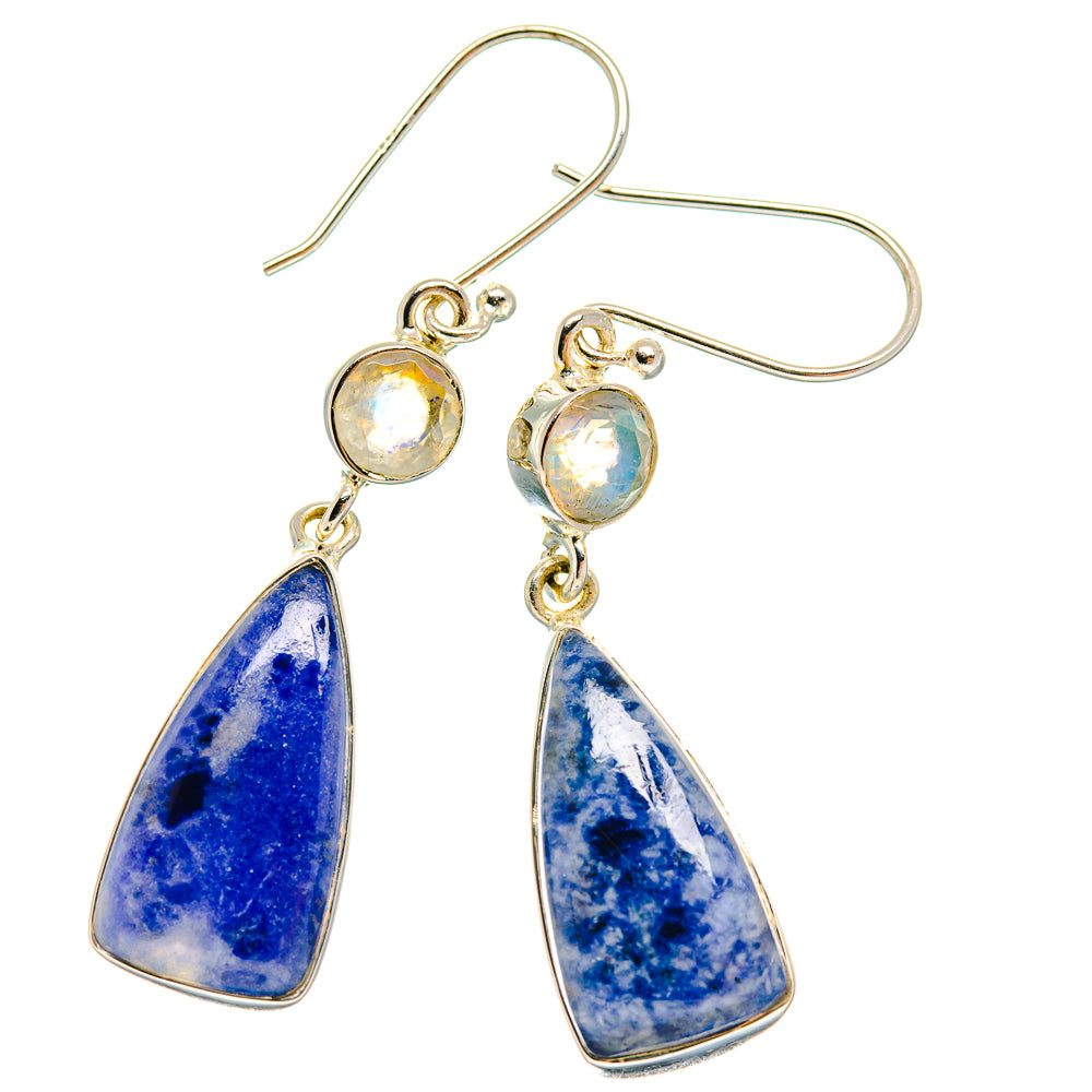 Sodalite Earrings handcrafted by Ana Silver Co - EARR425761 - Photo 2