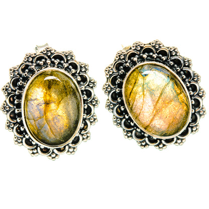 Labradorite Earrings handcrafted by Ana Silver Co - EARR425771 - Photo 2