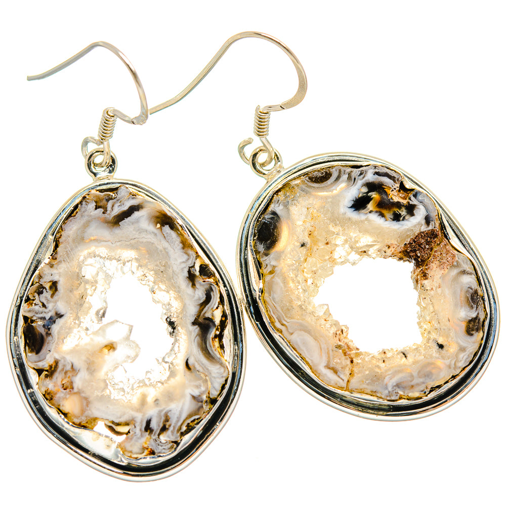 Occo Geode Earrings handcrafted by Ana Silver Co - EARR425781 - Photo 2