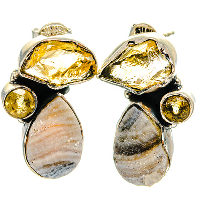 Desert Druzy Earrings handcrafted by Ana Silver Co - EARR425802 - Photo 2