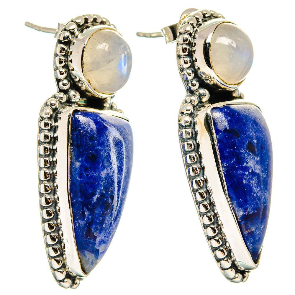 Sodalite Earrings handcrafted by Ana Silver Co - EARR425809 - Photo 2