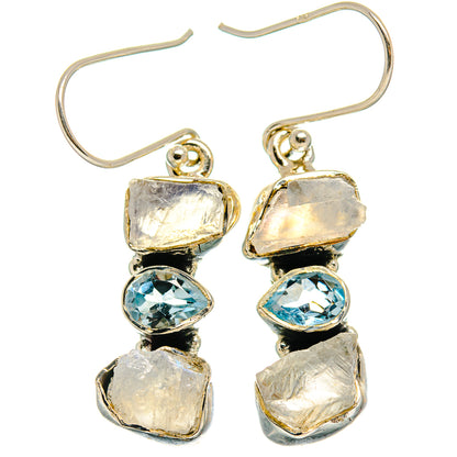 Rainbow Moonstone Earrings handcrafted by Ana Silver Co - EARR425812 - Photo 2