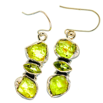 Peridot Earrings handcrafted by Ana Silver Co - EARR425817 - Photo 2