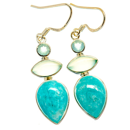 Amazonite Earrings handcrafted by Ana Silver Co - EARR425819 - Photo 2