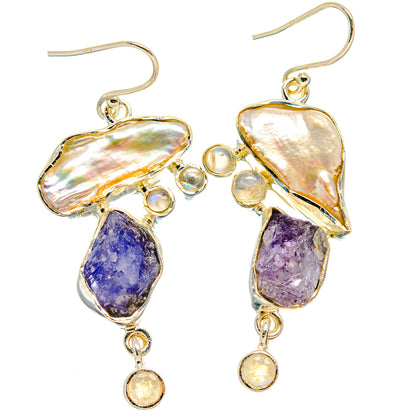Mother Of Pearl Earrings handcrafted by Ana Silver Co - EARR425827 - Photo 2