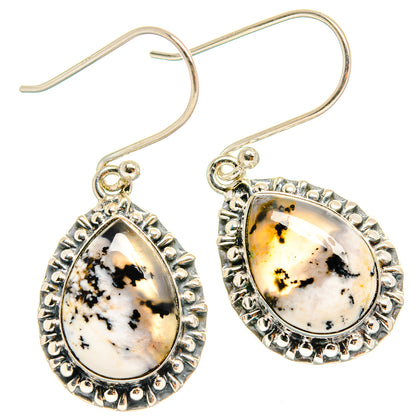 Dendritic Opal Earrings handcrafted by Ana Silver Co - EARR425853 - Photo 2