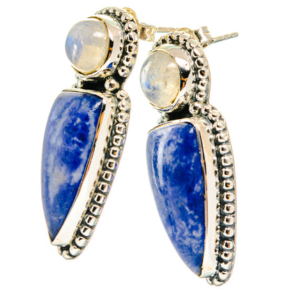 Sodalite Earrings handcrafted by Ana Silver Co - EARR425855 - Photo 2