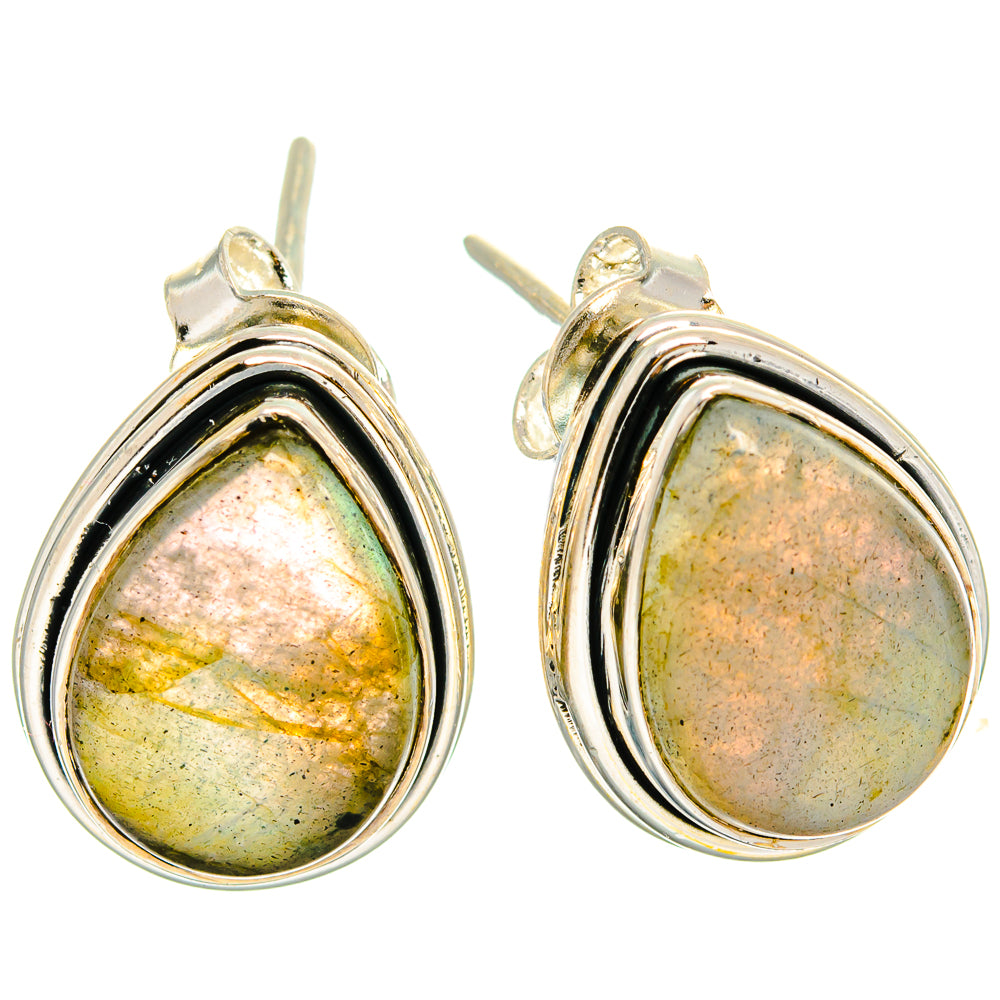 Labradorite Earrings handcrafted by Ana Silver Co - EARR425857 - Photo 2