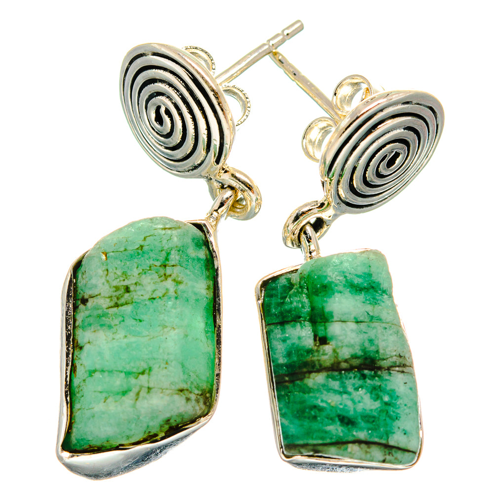 Chrysoprase Earrings handcrafted by Ana Silver Co - EARR425861 - Photo 2
