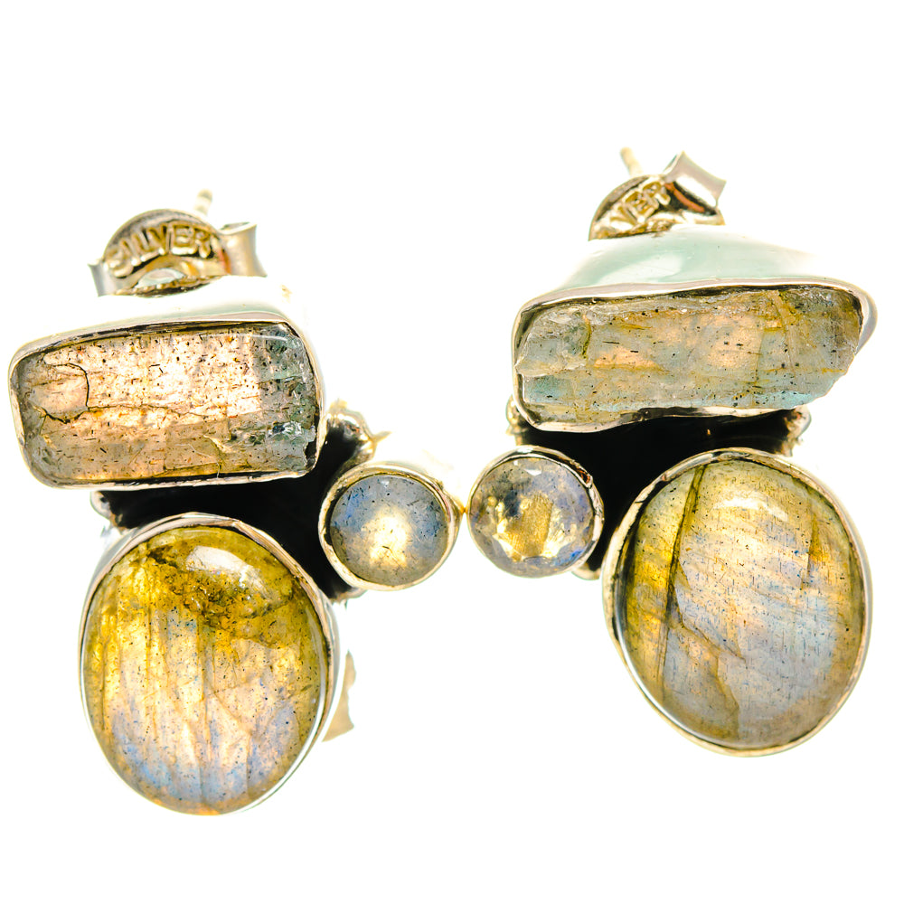 Labradorite Earrings handcrafted by Ana Silver Co - EARR425864 - Photo 2