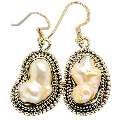 Mother Of Pearl Earrings handcrafted by Ana Silver Co - EARR425865 - Photo 2