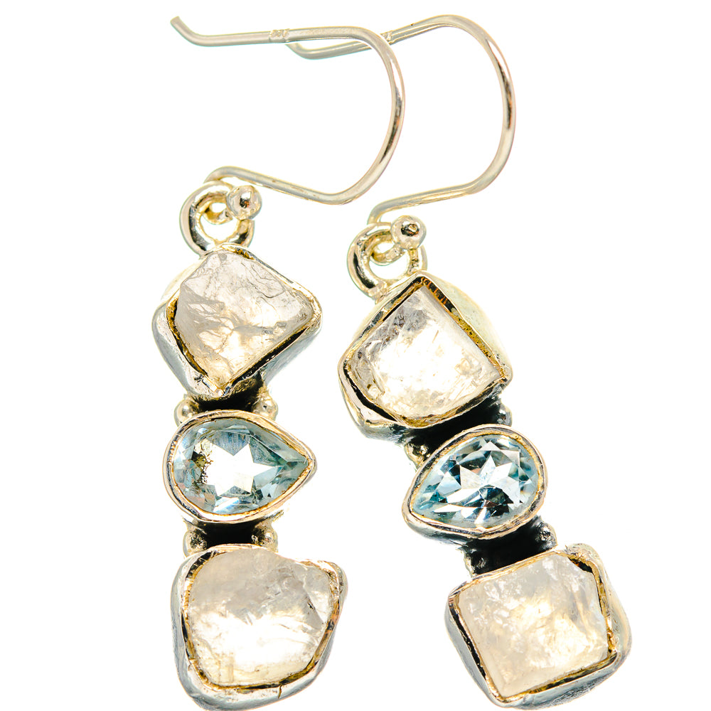 Rainbow Moonstone Earrings handcrafted by Ana Silver Co - EARR425874 - Photo 2