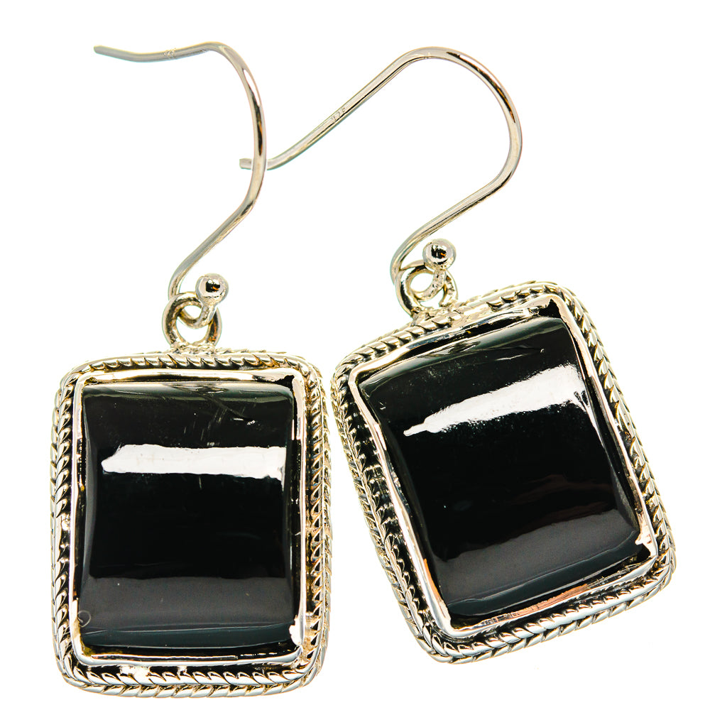 Black Onyx Earrings handcrafted by Ana Silver Co - EARR425877 - Photo 2