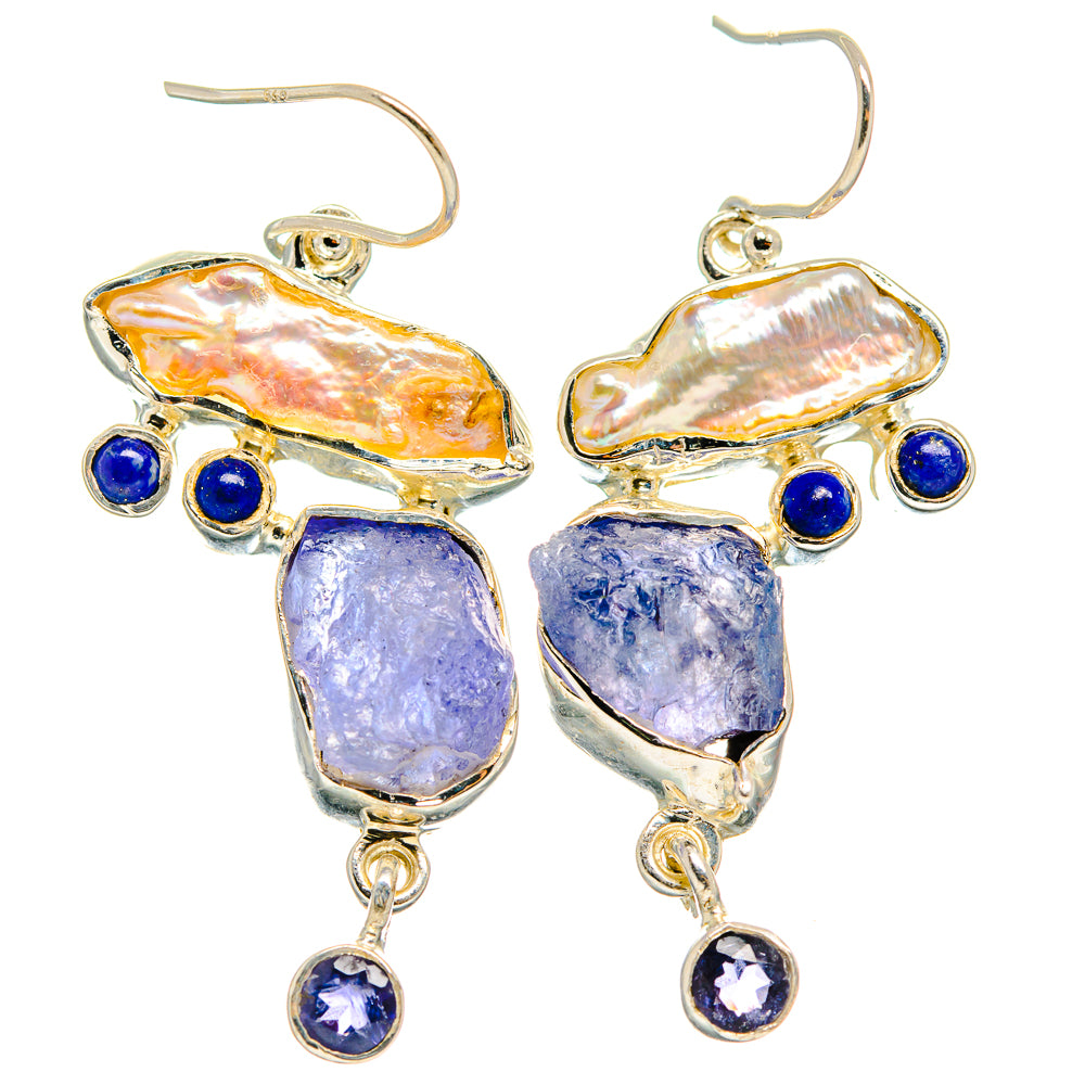 Tanzanite Earrings handcrafted by Ana Silver Co - EARR425878 - Photo 2