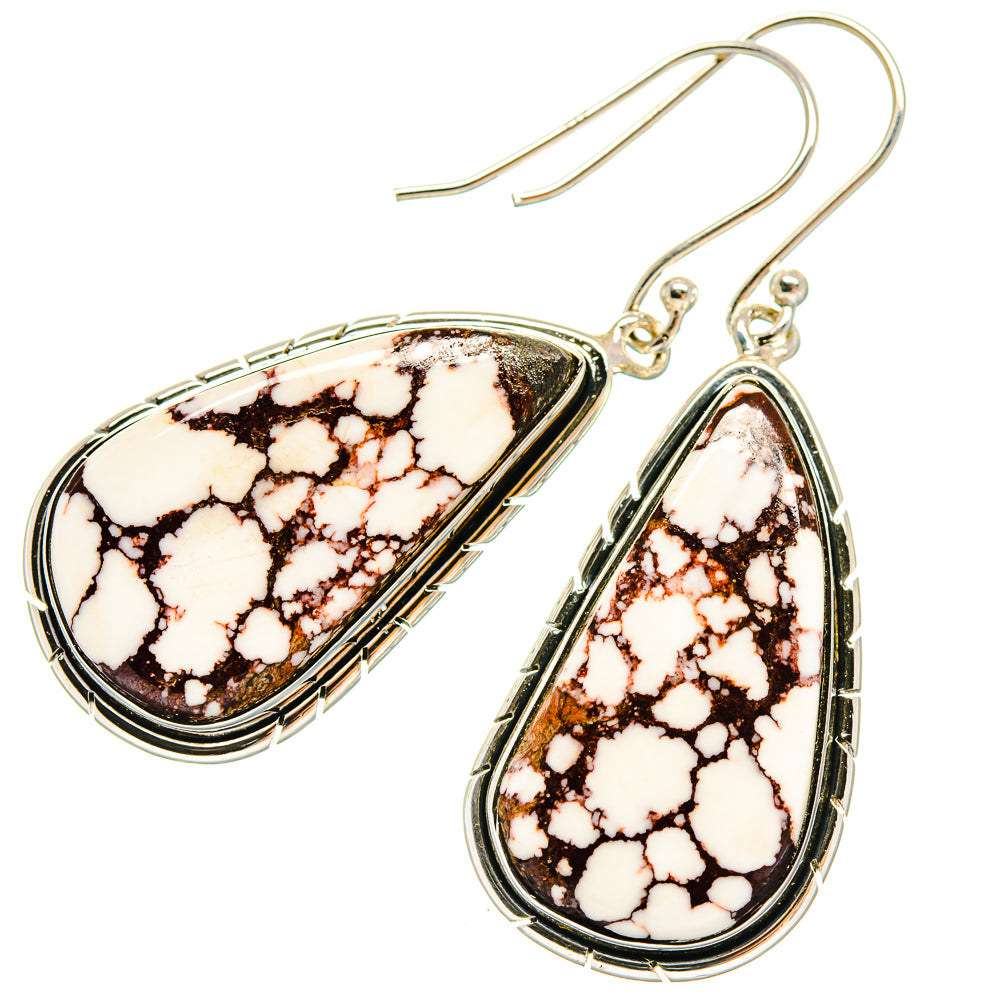 Wild Horse Jasper Earrings handcrafted by Ana Silver Co - EARR425896 - Photo 2