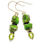 Chrome Diopside Earrings handcrafted by Ana Silver Co - EARR425897 - Photo 2