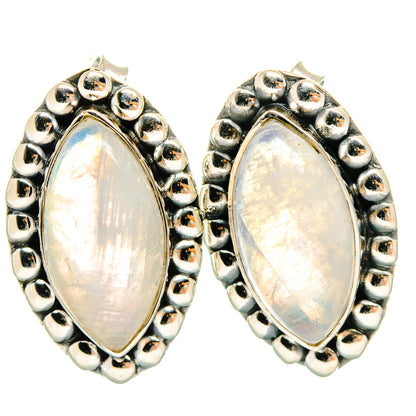 Rainbow Moonstone Earrings handcrafted by Ana Silver Co - EARR425899 - Photo 2