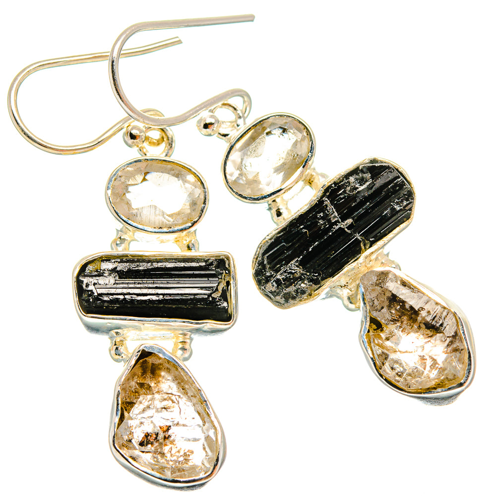Herkimer Diamond Earrings handcrafted by Ana Silver Co - EARR425901 - Photo 2