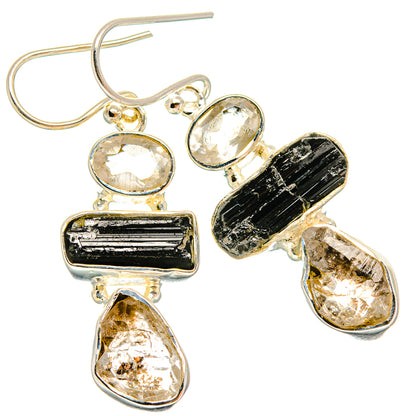 Herkimer Diamond Earrings handcrafted by Ana Silver Co - EARR425901 - Photo 2