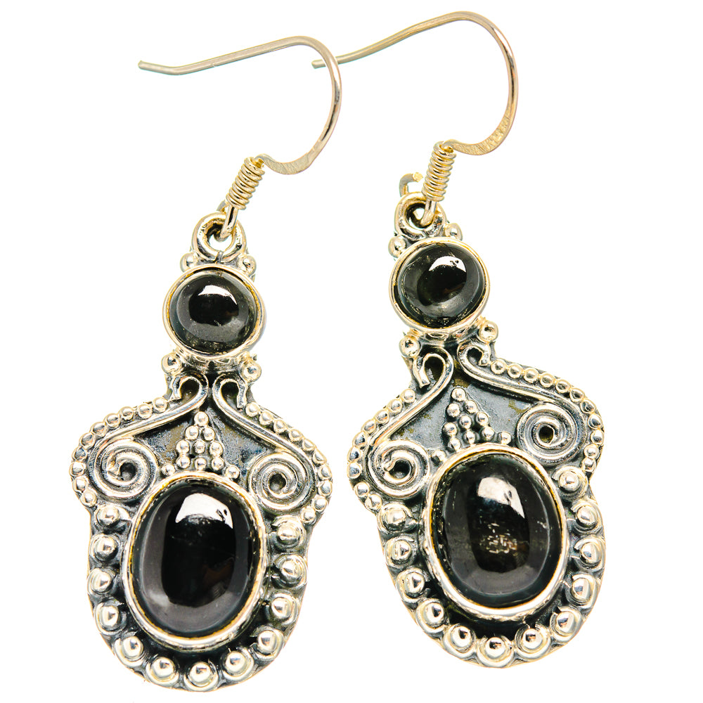 Black Onyx Earrings handcrafted by Ana Silver Co - EARR425930 - Photo 2
