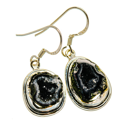 Coconut Geode Druzy Earrings handcrafted by Ana Silver Co - EARR425936 - Photo 2