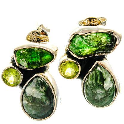 Seraphinite Earrings handcrafted by Ana Silver Co - EARR425961 - Photo 2