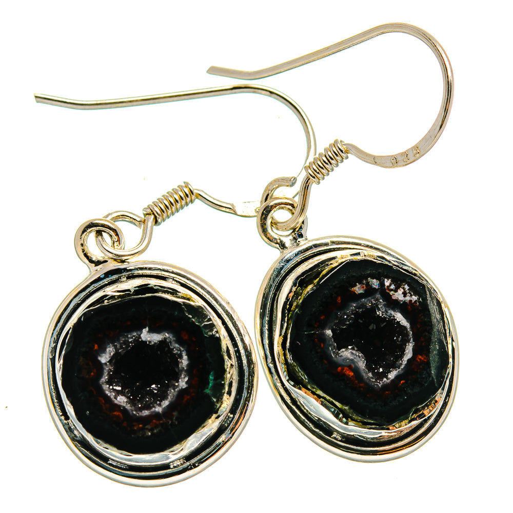 Coconut Geode Druzy Earrings handcrafted by Ana Silver Co - EARR425962 - Photo 2
