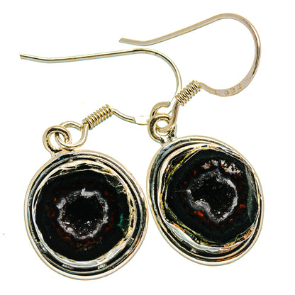 Coconut Geode Druzy Earrings handcrafted by Ana Silver Co - EARR425962 - Photo 2