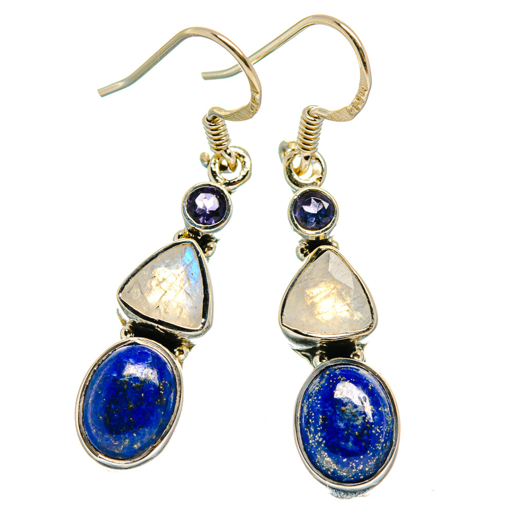 Lapis Lazuli Earrings handcrafted by Ana Silver Co - EARR425970 - Photo 2