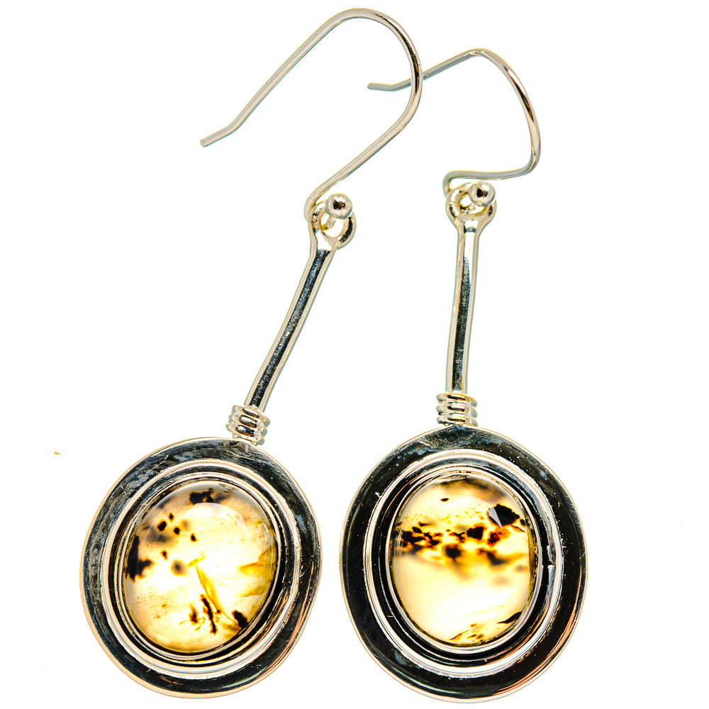 Dendritic Opal Earrings handcrafted by Ana Silver Co - EARR425973 - Photo 2