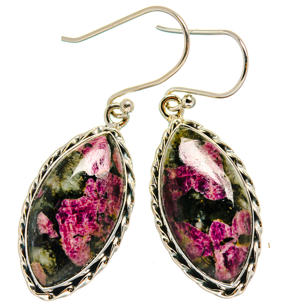 Russian Eudialyte Earrings handcrafted by Ana Silver Co - EARR425977 - Photo 2