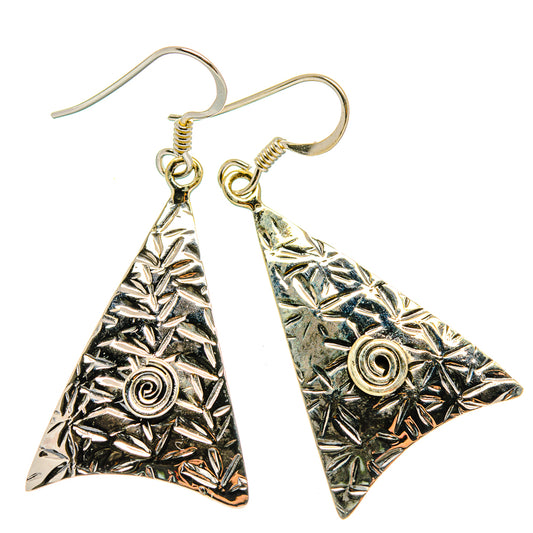 Engraved Earrings handcrafted by Ana Silver Co - EARR425978 - Photo 2