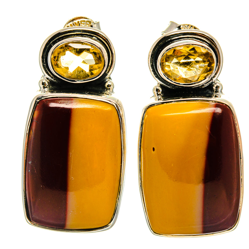 Mookaite Earrings handcrafted by Ana Silver Co - EARR425982 - Photo 2