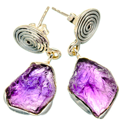 Amethyst Earrings handcrafted by Ana Silver Co - EARR425992 - Photo 2