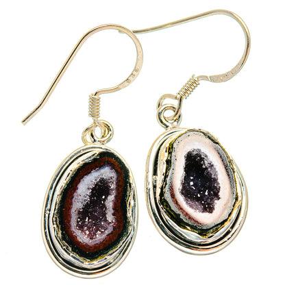 Coconut Geode Druzy Earrings handcrafted by Ana Silver Co - EARR425994 - Photo 2