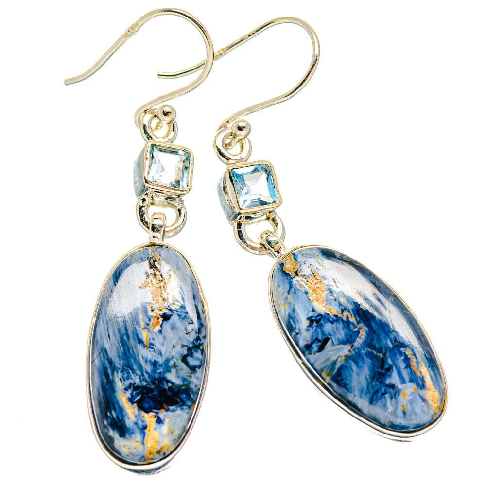 Pietersite Earrings handcrafted by Ana Silver Co - EARR425999 - Photo 2