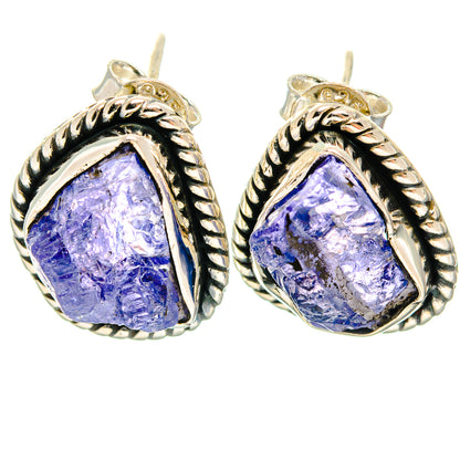 Tanzanite Earrings handcrafted by Ana Silver Co - EARR426003 - Photo 2