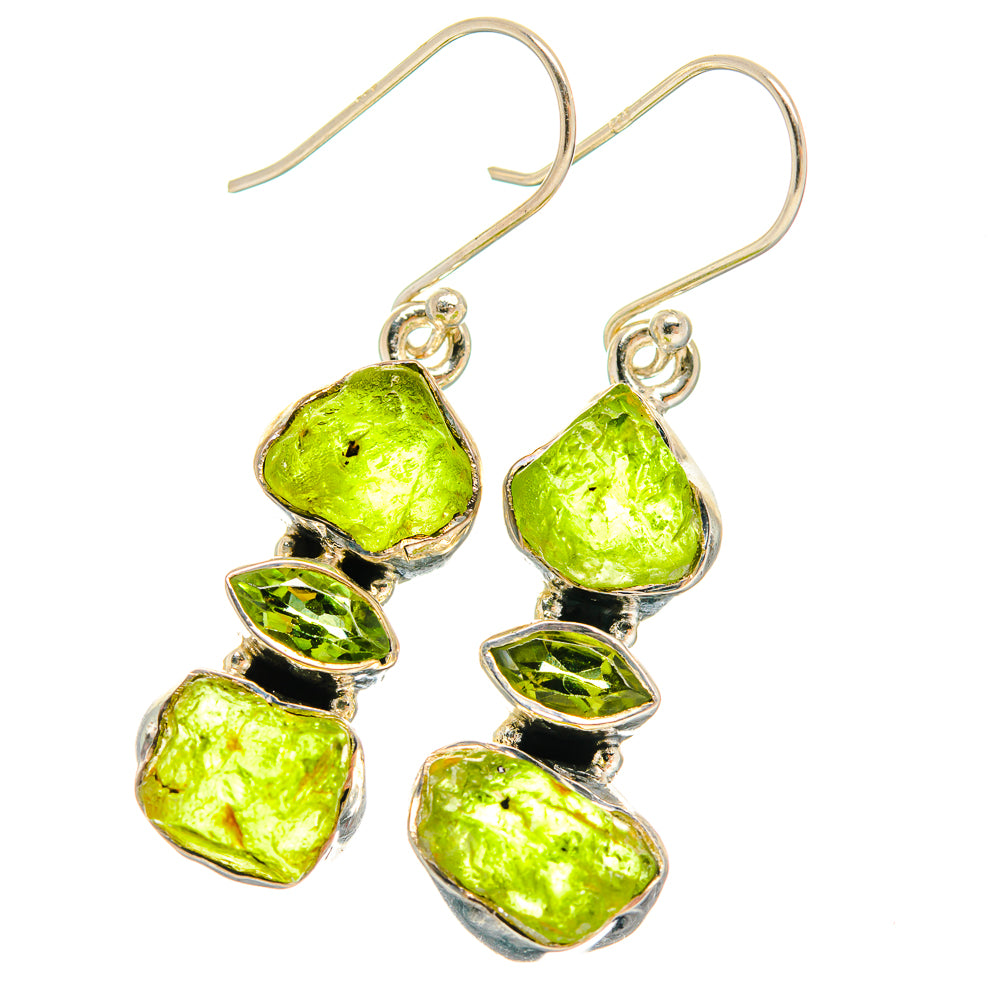 Peridot Earrings handcrafted by Ana Silver Co - EARR426015 - Photo 2
