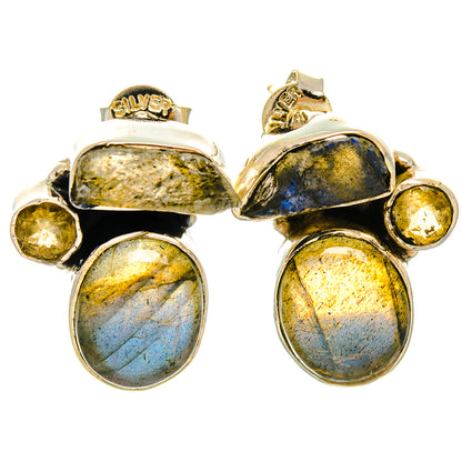 Labradorite Earrings handcrafted by Ana Silver Co - EARR426016 - Photo 2