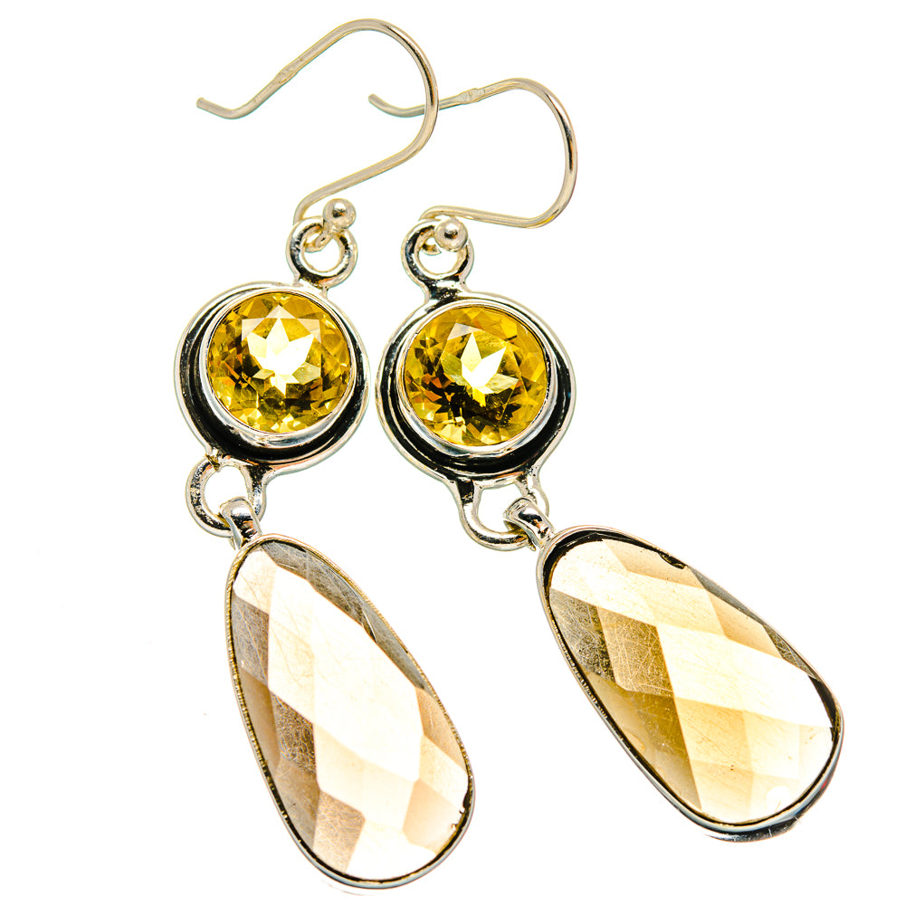 Smoky Quartz Earrings handcrafted by Ana Silver Co - EARR426026 - Photo 2