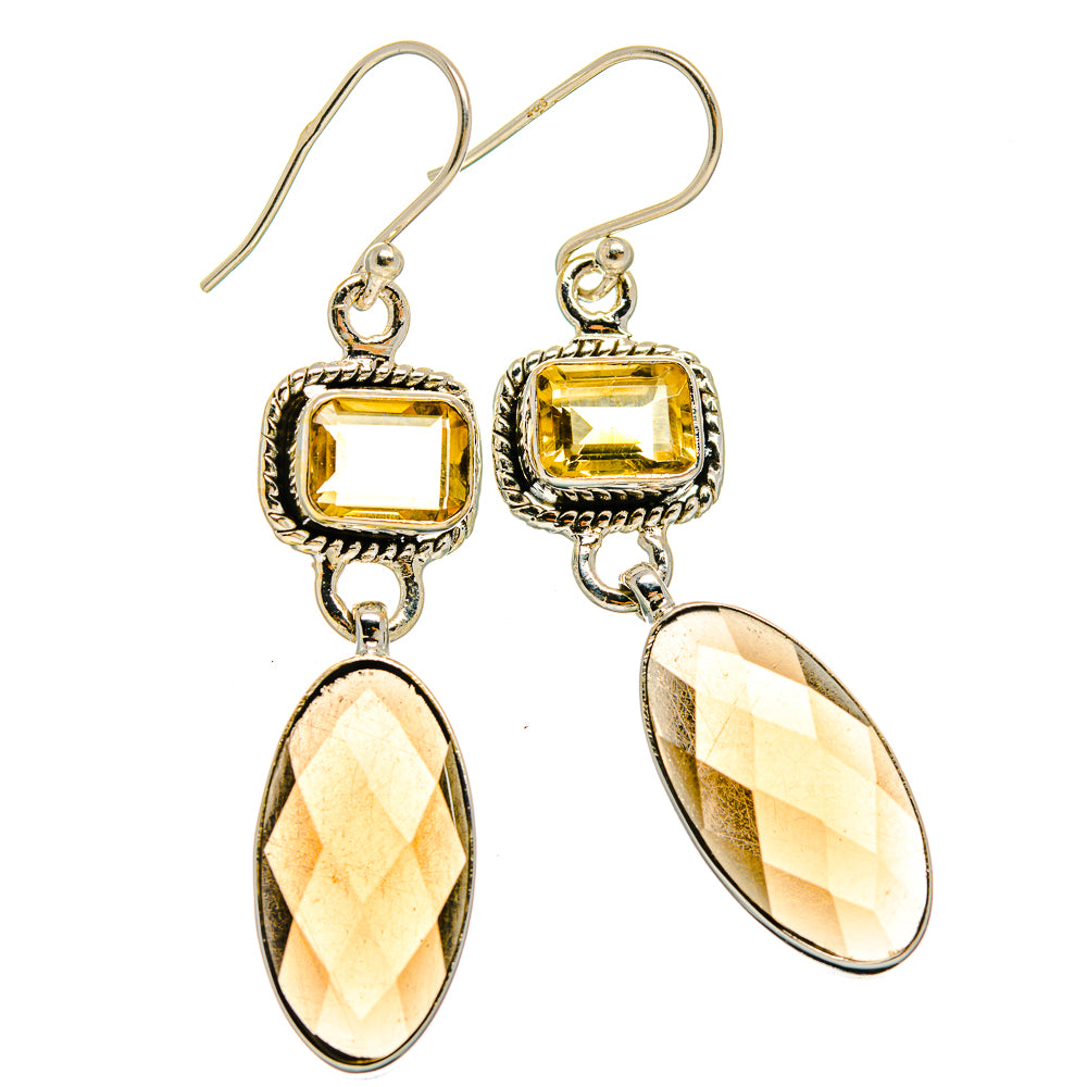 Smoky Quartz Earrings handcrafted by Ana Silver Co - EARR426030 - Photo 2