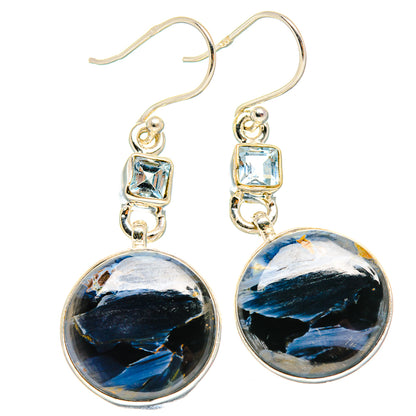 Pietersite Earrings handcrafted by Ana Silver Co - EARR426040 - Photo 2