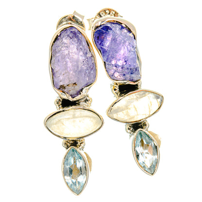 Tanzanite Earrings handcrafted by Ana Silver Co - EARR426044 - Photo 2