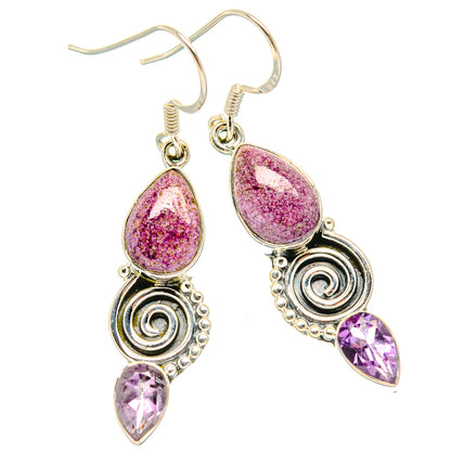 Stichtite Earrings handcrafted by Ana Silver Co - EARR426045 - Photo 2