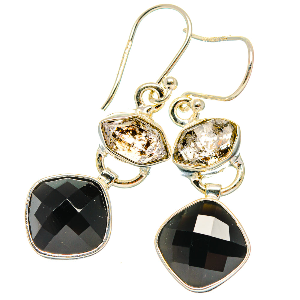Black Onyx Earrings handcrafted by Ana Silver Co - EARR426056 - Photo 2