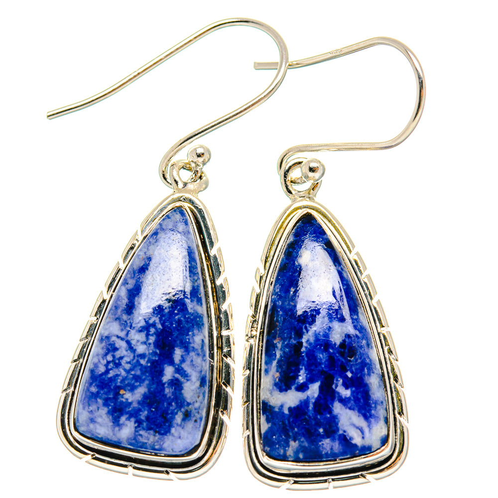 Sodalite Earrings handcrafted by Ana Silver Co - EARR426060 - Photo 2