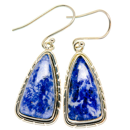 Sodalite Earrings handcrafted by Ana Silver Co - EARR426060 - Photo 2