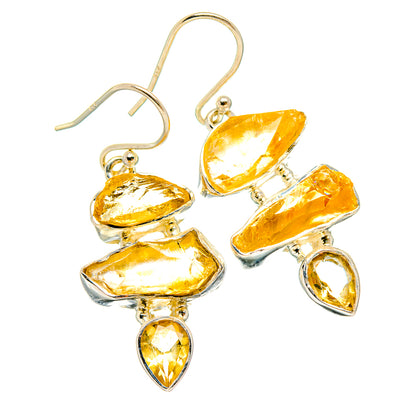 Citrine Earrings handcrafted by Ana Silver Co - EARR426065 - Photo 2